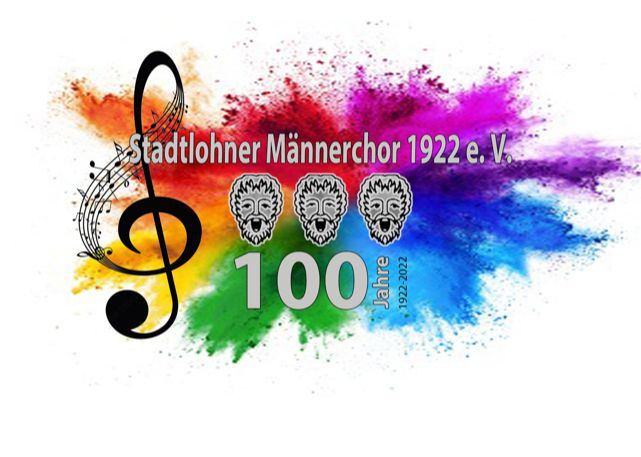 Logo 100 Jahre Stadtlohner Männerchor 1922–2022